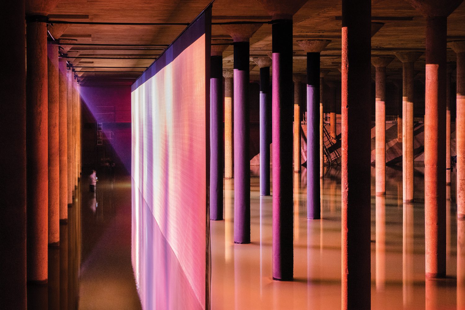 Anri Sala’s Time No Longer, an immersive film and sound installation commissioned for the Buffalo Bayou Cistern in Houston, is a merit recipient in the public spaces category.