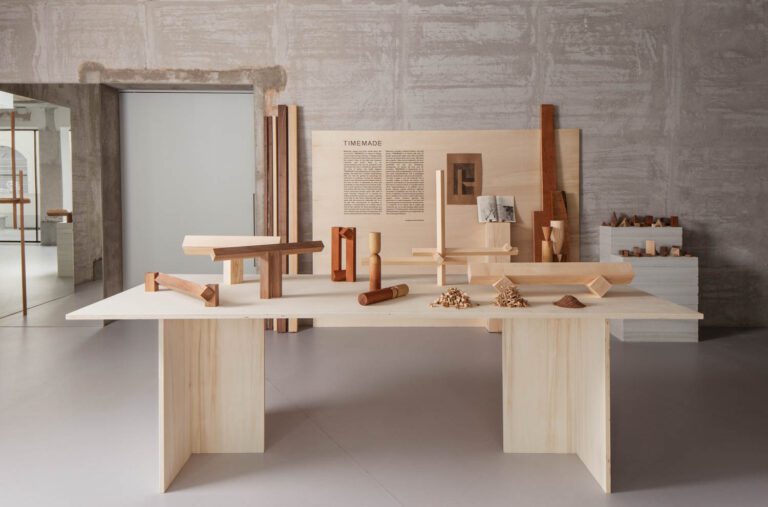 Timemade’s handmade pieces are of local walnut, cedar, fir, beech, ash, or oak, as well as mahogany from afar. Image courtesy of Timemade.
