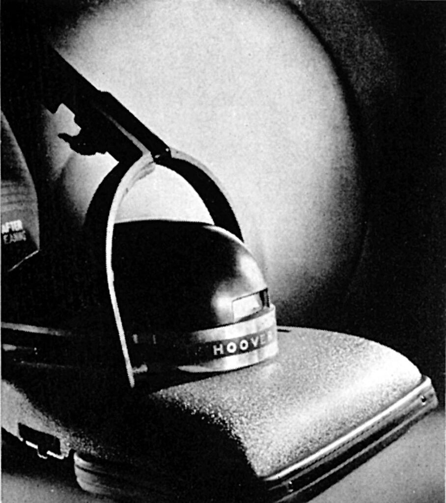 1936 - Often left on view as a status symbol, the Hoover vacuum cleaner, designed by Henry Dreyfuss, acknowledged that style sells.