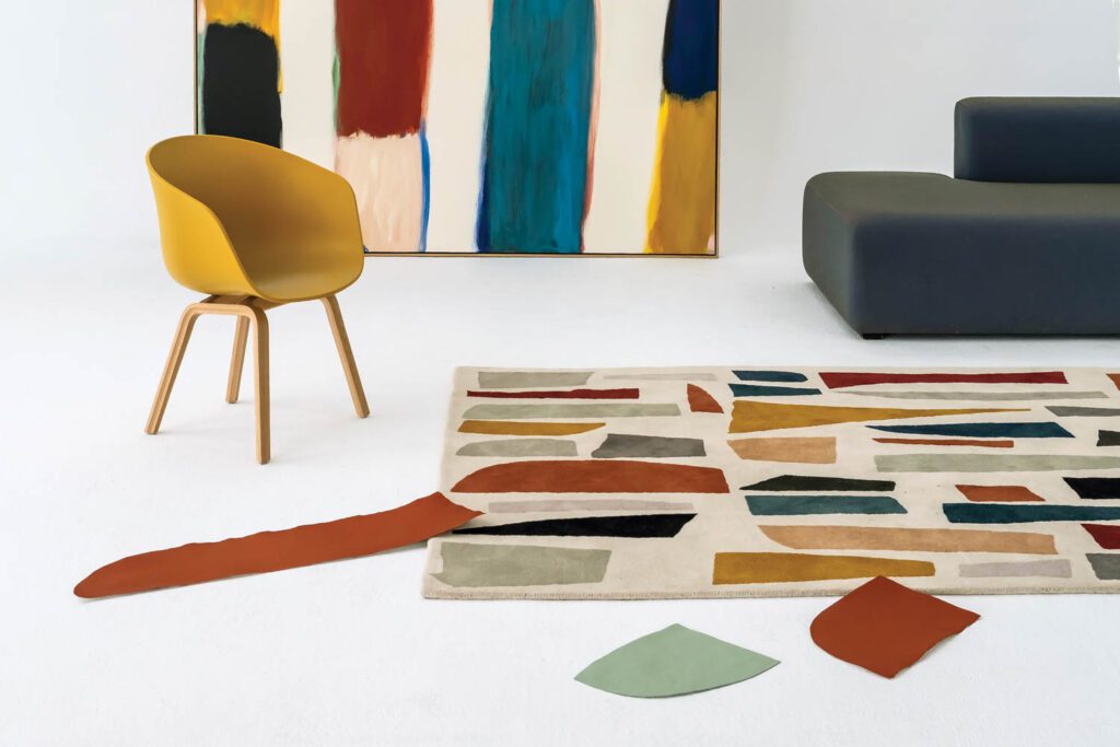 Clàudia Valsells’s Tones Pieces Tufting rug in wool by Nanimarquina.