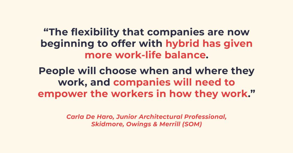 The flexibility that companies are now bingeing to offer with hybrid has given more work-life balance.