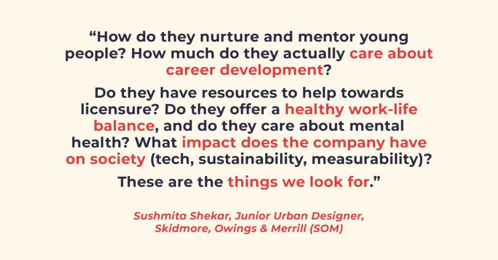 How do they nurture and mentor young people? How do they actually care about career development?