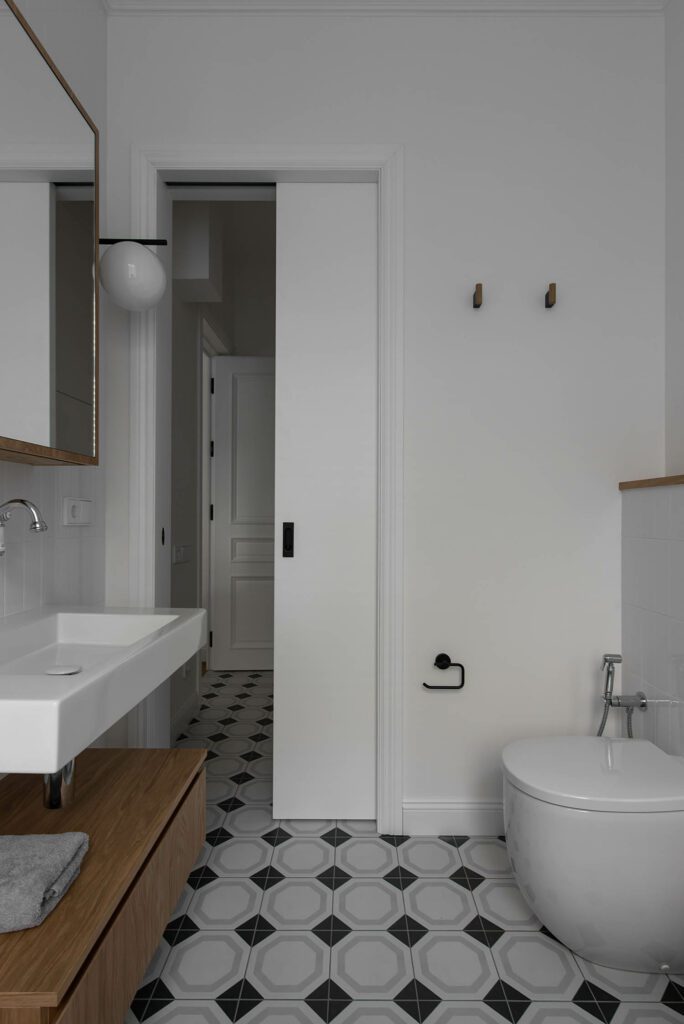 the bathroom of Apartment 8 by Elena Petresku