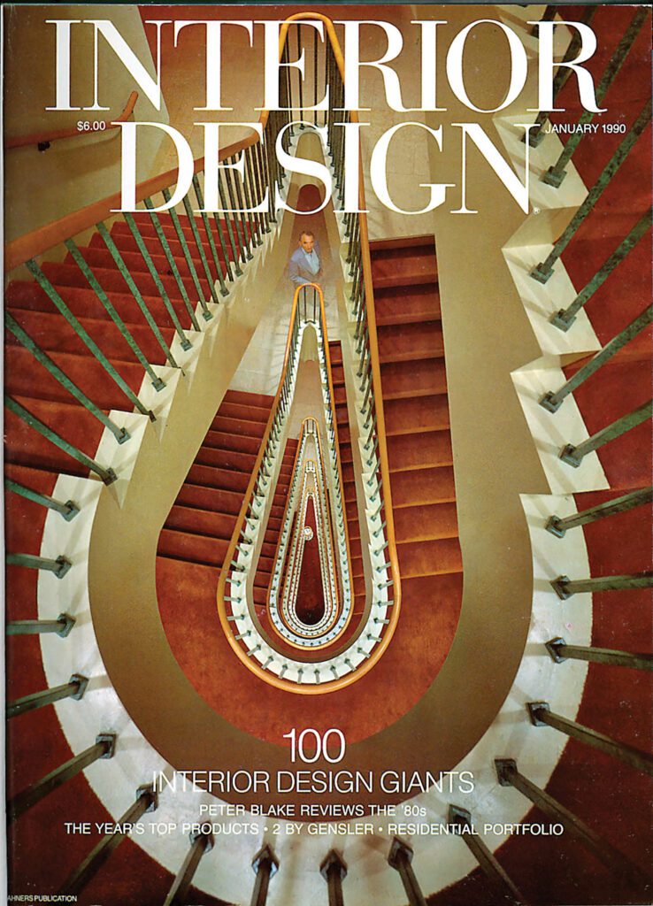 Interior Design, January 1990 Giants of Design cover, which Gensler has topped for 41 years straight.