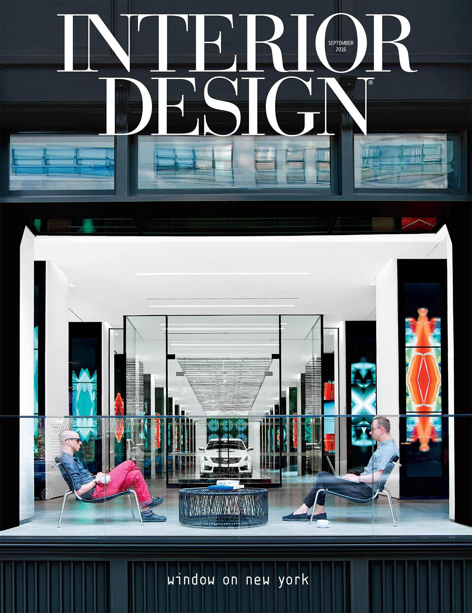 Cadillac House, a branded experience environment in Hudson Square, New York, made September 2016’s cover.