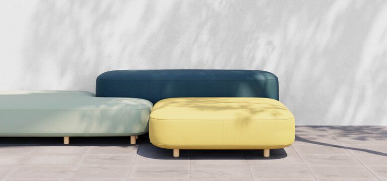 Hillside outdoor upholstery by Designtex