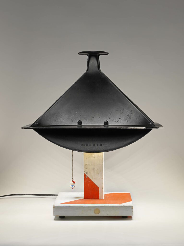 ConEd Altec Lamp, 2022 plywood, mixed media.