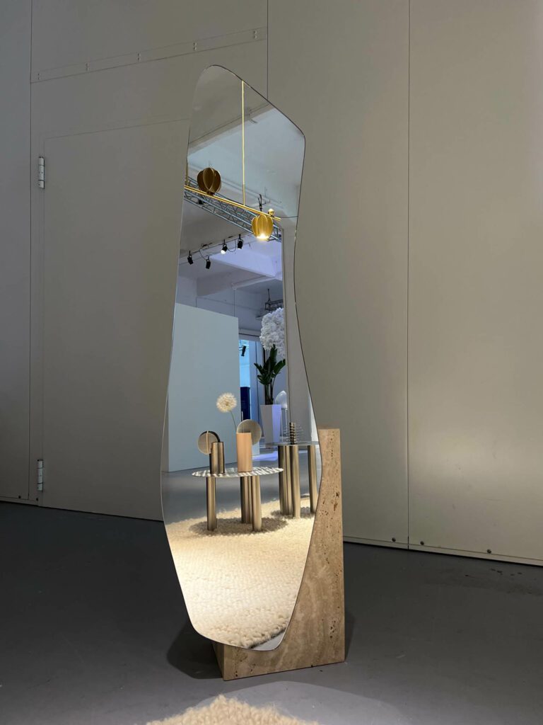 a mirror display of NOOM products