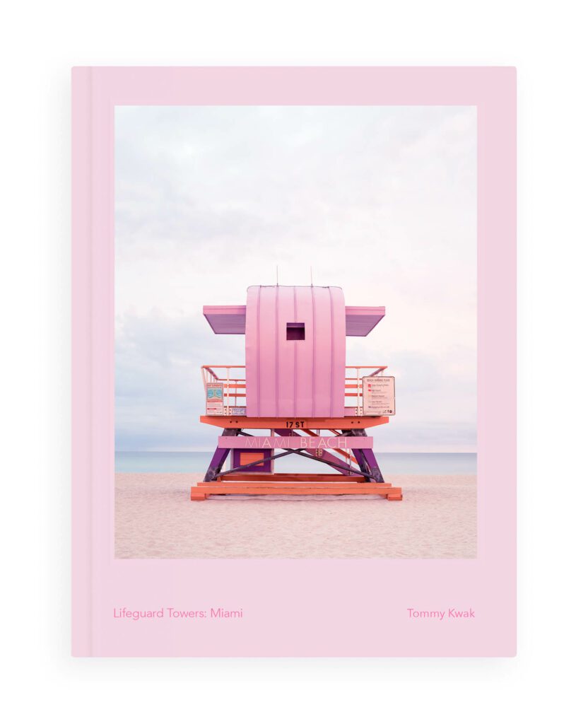 The cover of Lifeguard Towers: Miami by Tommy Kwak.