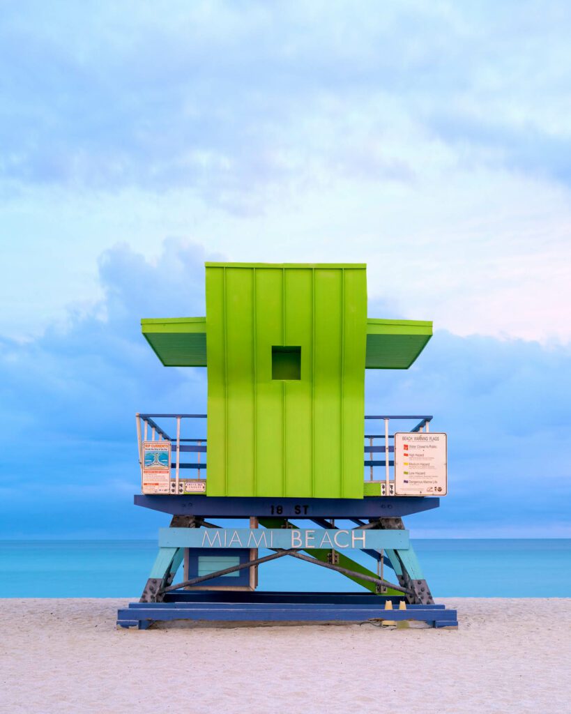 The lifeguard tower at 18th Street.